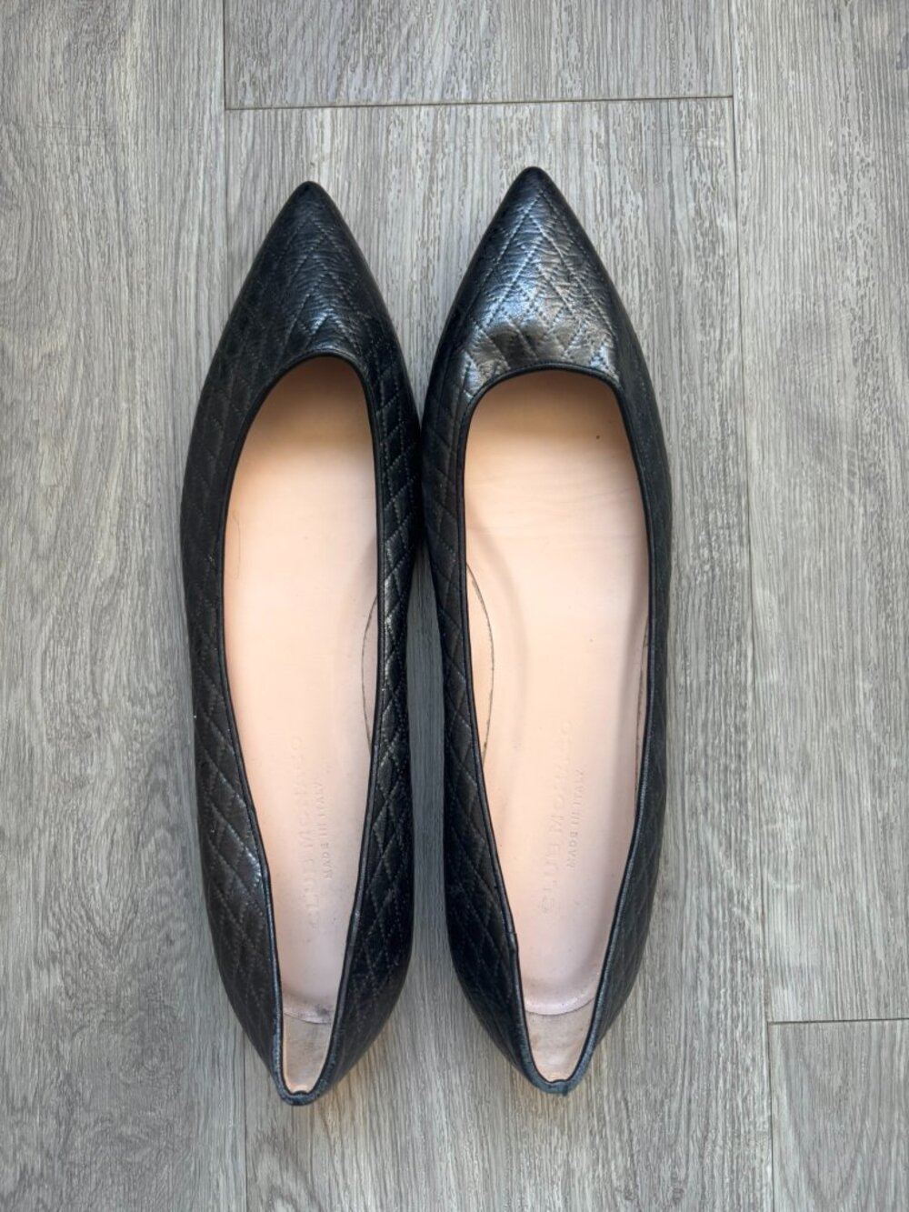 Club Monaco Erika Pointed Toe Leather Flats